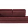 meinSofa Recamiere Chloe | Bordeaux (Dunkelrot) links, links ohne