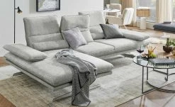 W.SCHILLIG Ecksofa 16777 Broadway | Steel (Hellgrau) links Erweiterte Funktion
