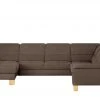 meinSofa Wohnlandschaft Hanna | Braun rechts ohne