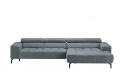 meinSofa Ecksofa Message | Steel (Blau-Grau) rechts Grundfunktion