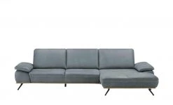 meinSofa Ecksofa Fiona | Steel (Blau-Grau) rechts ohne