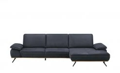 meinSofa Ecksofa Fiona | Nightblue (Dunkelblau) rechts ohne
