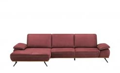 meinSofa Ecksofa Fiona | Barolo (Rot-Braun) links ohne