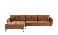 pop Ecksofa Saturn | Kupfer (Braun-Orange) links