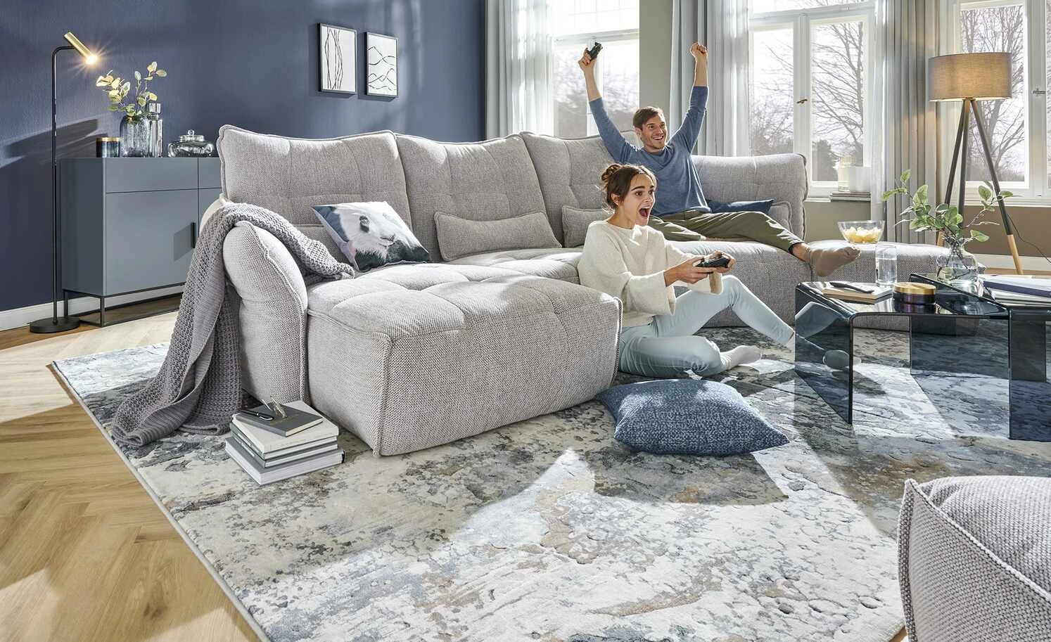 bobb Wohnlandschaft Jeaneva | Grau links 3 bobb Wohnlandschaft Jeaneva | Grau links