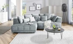 switch Ecksofa Tiga | Blau-Grau links Erweiterte Funktion