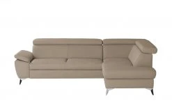 uno Ecksofa Apollo | Hellgrau (Beige-Grau) rechts Grundfunktion