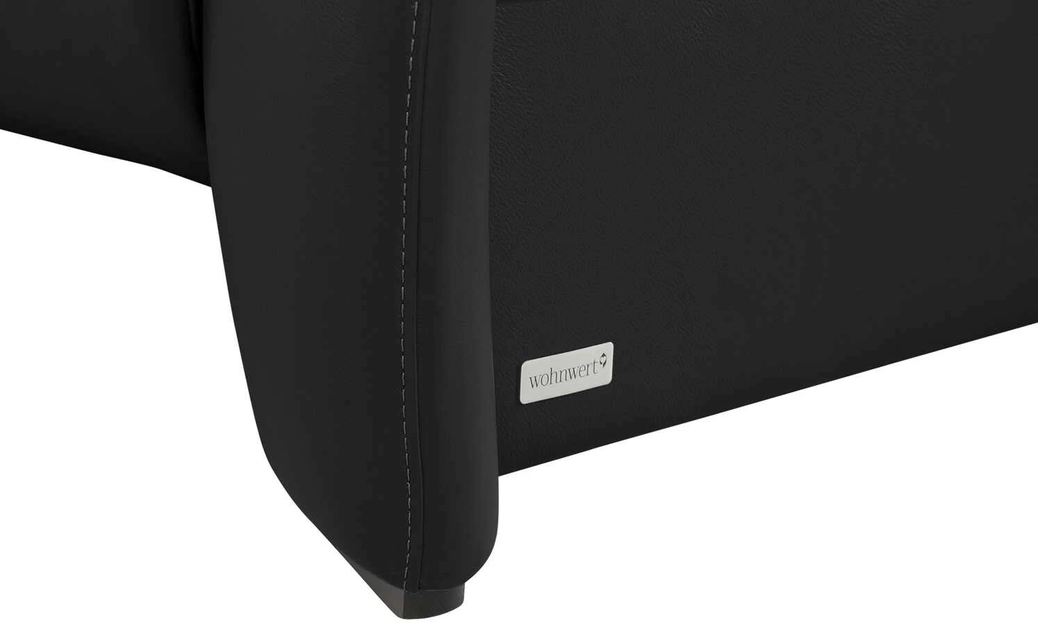 Wohnwert Ledersofa Halina | Schwarz 8 Wohnwert Ledersofa Halina | Schwarz – Bild 6