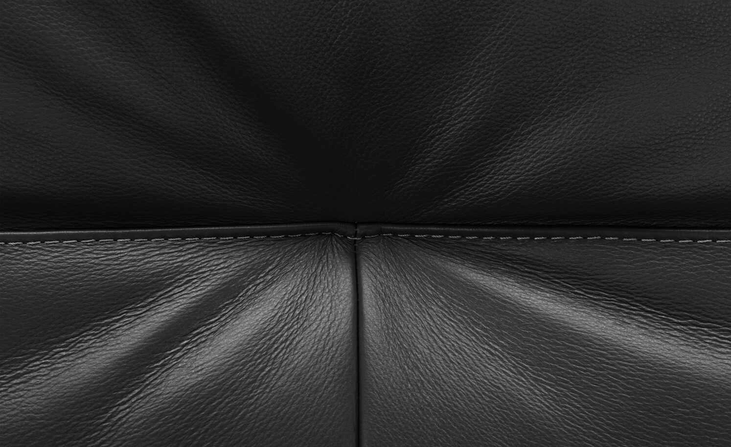 Wohnwert Ledersofa Halina | Schwarz ohne 6 Wohnwert Ledersofa Halina | Schwarz ohne – Bild 4