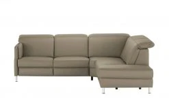 meinSofa Ecksofa Leon | Stone (Grau-Braun) rechts ohne