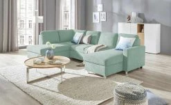 switch Wohnlandschaft Milana | Mint (Grün-Grau) links ohne