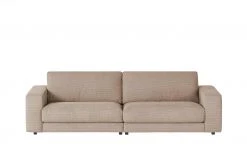 VIVA Cordsofa Sila | Taupe (Hellbraun) 64|cm 250|cm