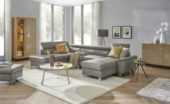 uno Wohnlandschaft Avola | Schlamm (Braun-Grau) links Erweiterte Funktion