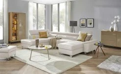 uno Wohnlandschaft Avola | Platin (Hellgrau) links Erweiterte Funktion