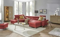 uno Wohnlandschaft Avola | Rot links Erweiterte Funktion