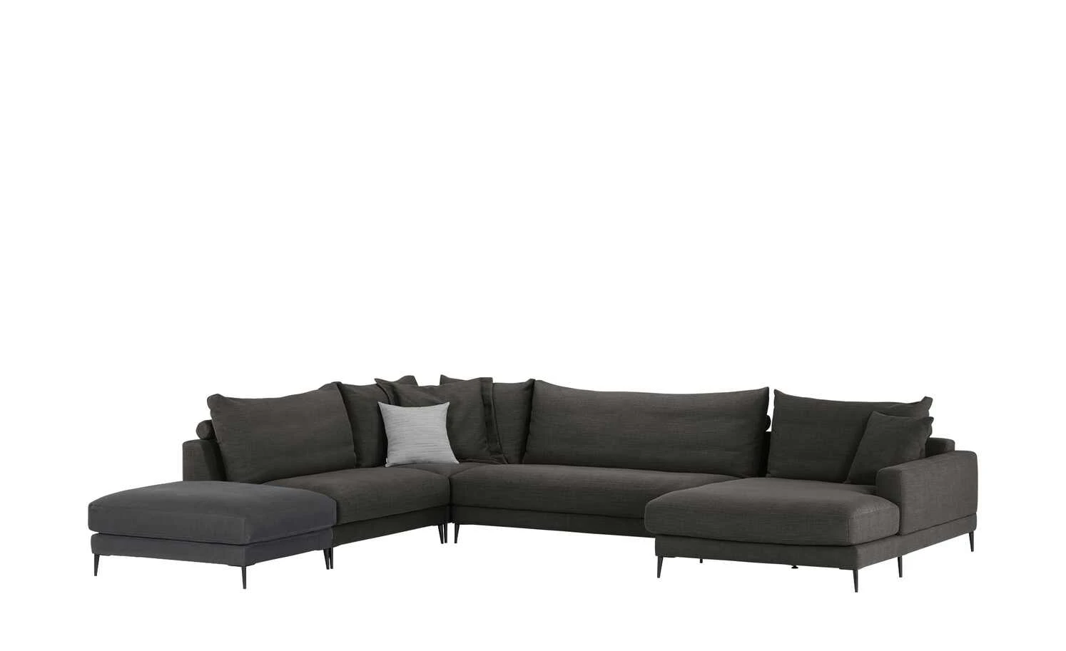 Max Schelling Sofaelement 1,5-sitzig Horizont | Black (Schwarz-Grau) 4 Max Schelling Sofaelement 1,5-sitzig Horizont | Black (Schwarz-Grau) – Bild 2