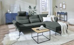 Ecksofa mit Funktion Twister | rechts Anthrazit