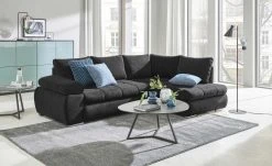 switch Ecksofa Sky | Schwarz rechts ohne