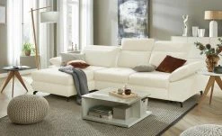 switch Ecksofa Paolo | Wollweiß (Creme) links Grundfunktion