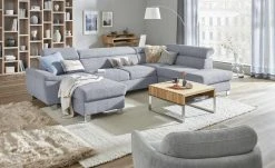 uno Wohnlandschaft Avola | Taubenblau (Grau) rechts