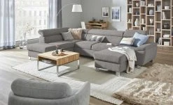 uno Wohnlandschaft Avola | Grau (Grau-Braun) links