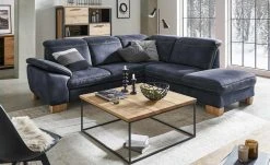 meinSofa Ecksofa Raica | Nightblue (Dunkelblau) rechts ohne