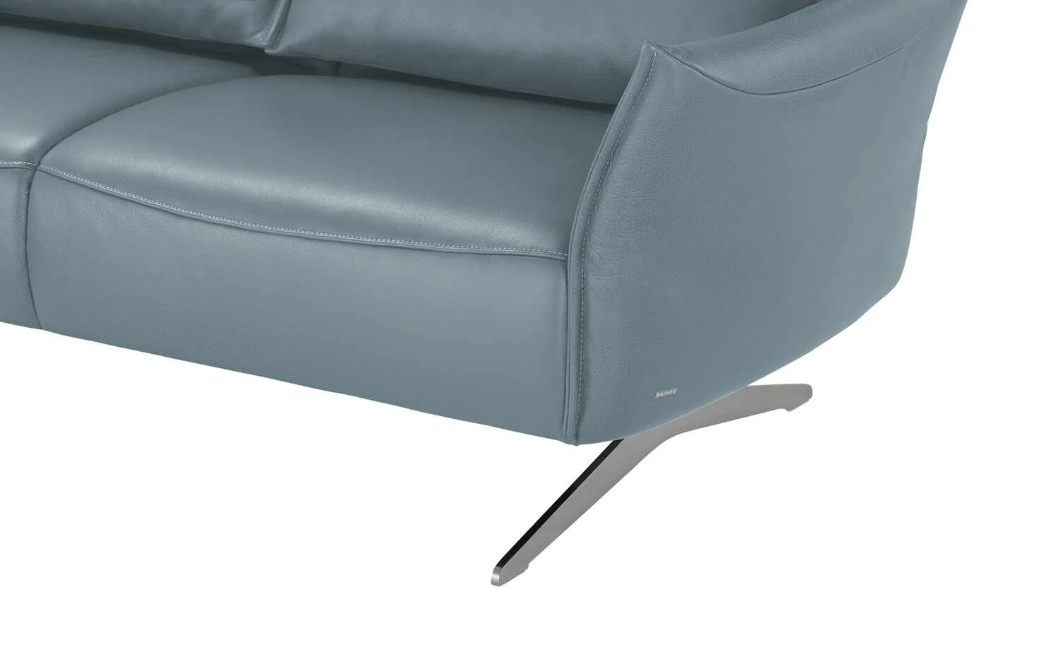 KOINOR Ecksofa Leder Vineto | Fjord (Blau-Grau) links 13 KOINOR Ecksofa Leder Vineto | Fjord (Blau-Grau) links – Bild 11