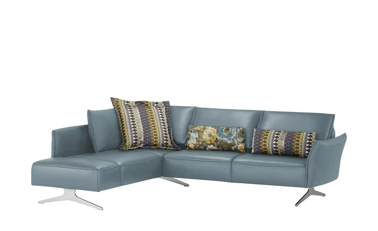 KOINOR Ecksofa Leder Vineto | Fjord (Blau-Grau) links 17 KOINOR Ecksofa Leder Vineto | Fjord (Blau-Grau) links – Bild 15