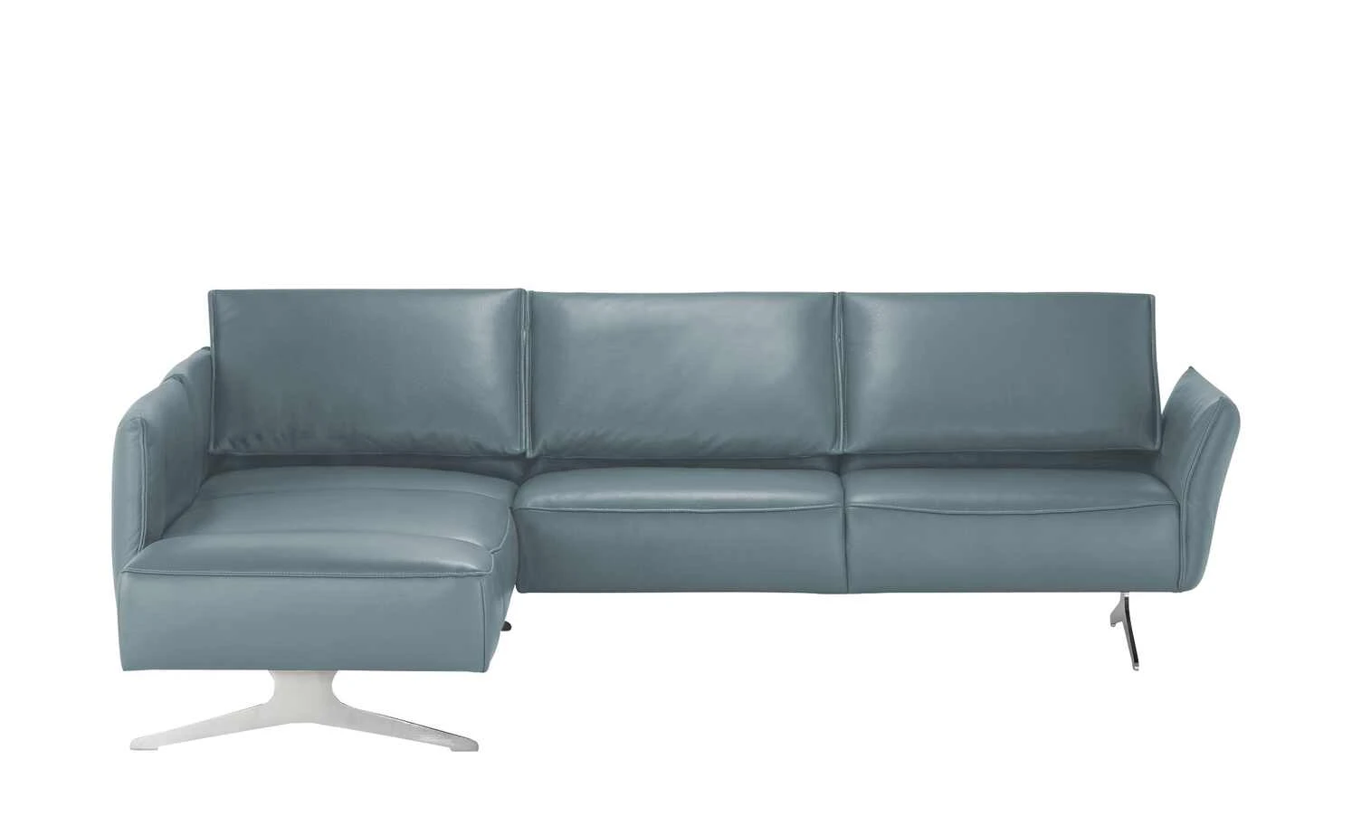 KOINOR Ecksofa Leder Vineto | Fjord (Blau-Grau) links 4 KOINOR Ecksofa Leder Vineto | Fjord (Blau-Grau) links – Bild 2