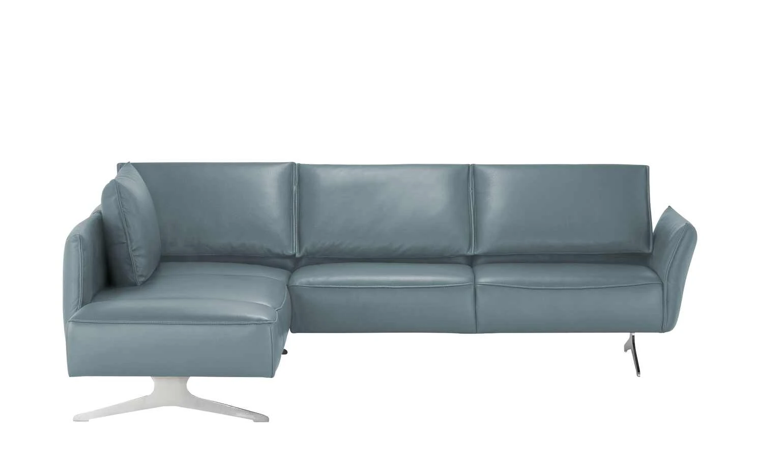 KOINOR Ecksofa Leder Vineto | Fjord (Blau-Grau) links 6 KOINOR Ecksofa Leder Vineto | Fjord (Blau-Grau) links – Bild 4