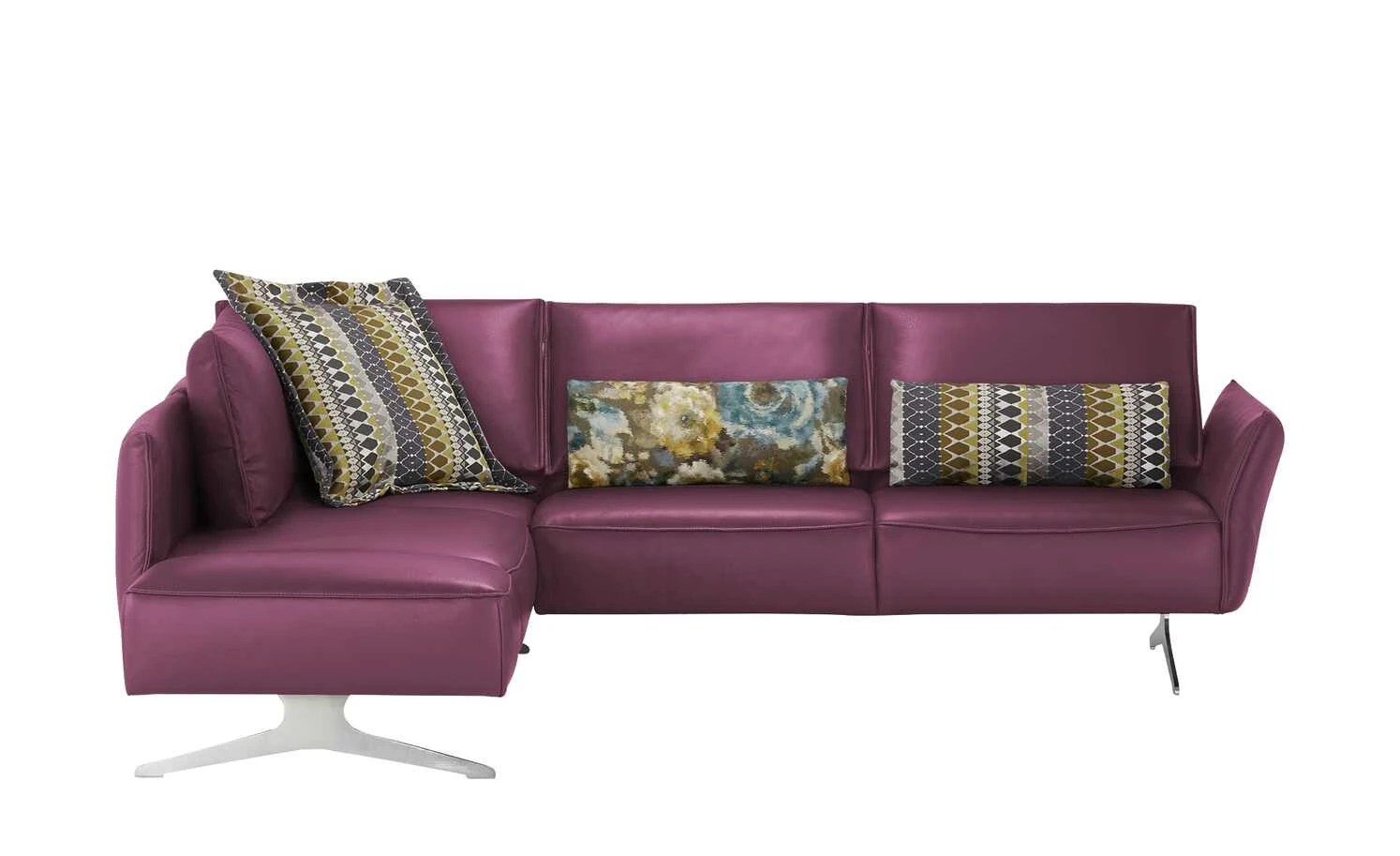 KOINOR Ecksofa Leder Vineto | Rasberry (Lila) links 5 KOINOR Ecksofa Leder Vineto | Rasberry (Lila) links – Bild 3