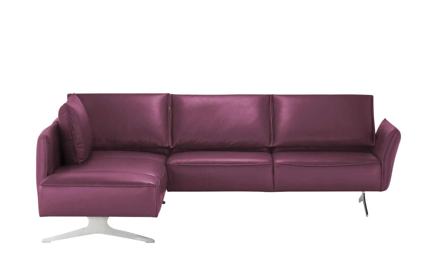 KOINOR Ecksofa Leder Vineto | Rasberry (Lila) links 6 KOINOR Ecksofa Leder Vineto | Rasberry (Lila) links – Bild 4