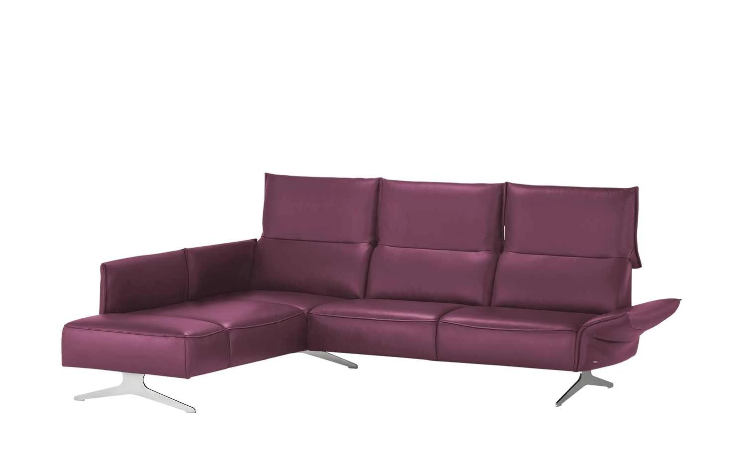 KOINOR Ecksofa Leder Vineto | Rasberry (Lila) links 11 KOINOR Ecksofa Leder Vineto | Rasberry (Lila) links – Bild 9