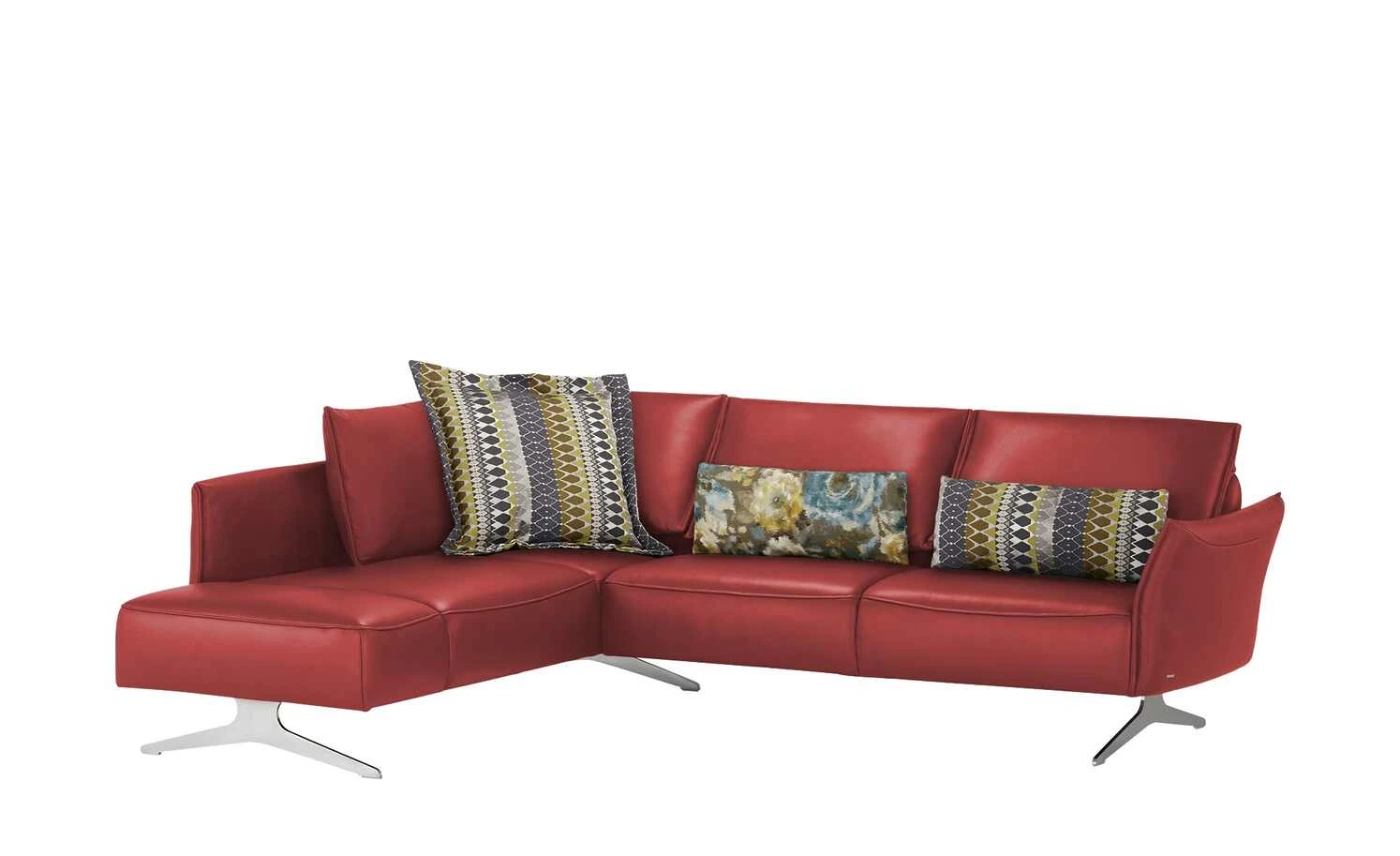 KOINOR Ecksofa Leder Vineto | Flame (Rot) links 15 KOINOR Ecksofa Leder Vineto | Flame (Rot) links – Bild 13