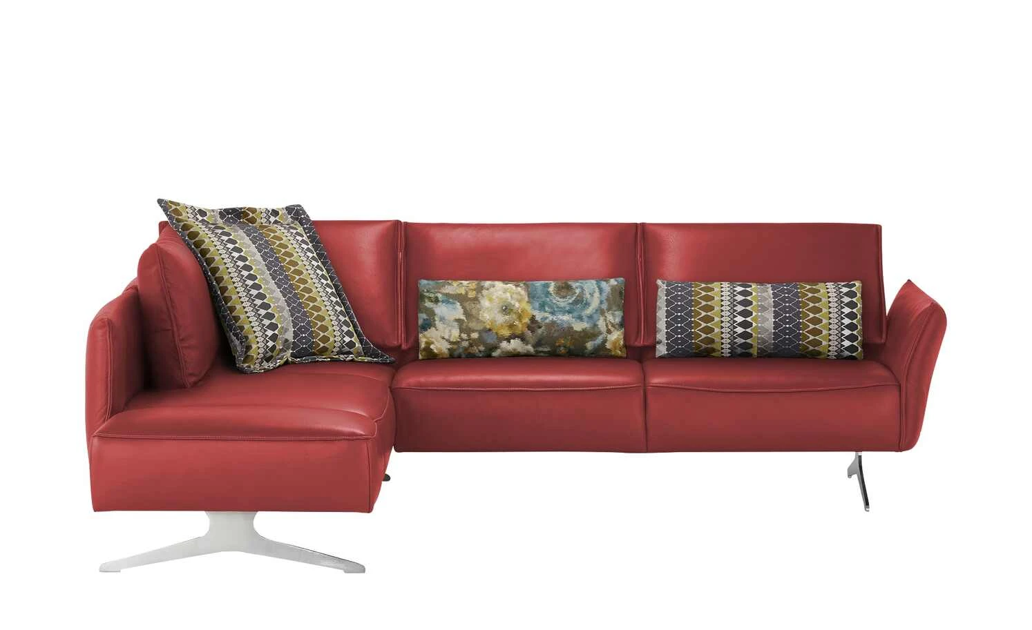 KOINOR Ecksofa Leder Vineto | Flame (Rot) links 11 KOINOR Ecksofa Leder Vineto | Flame (Rot) links – Bild 9