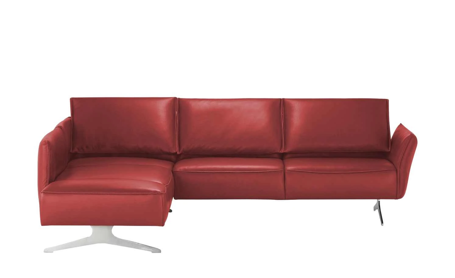KOINOR Ecksofa Leder Vineto | Flame (Rot) links 4 KOINOR Ecksofa Leder Vineto | Flame (Rot) links – Bild 2