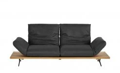 KOINOR Ledersofa Marilyn | Omega (Schwarz)