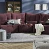 bobb Einzelsofa Jeaneva | 371|cm Burgund Webstoff