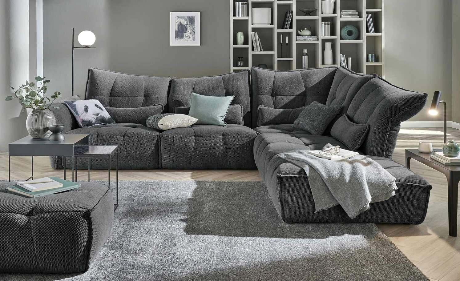 bobb Ecksofa Jeaneva | Anthrazit rechts 3 bobb Ecksofa Jeaneva | Anthrazit rechts