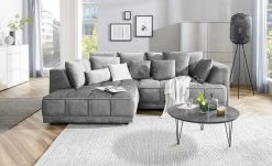 switch Ecksofa Tiga | Anthrazit (Grau) links ohne