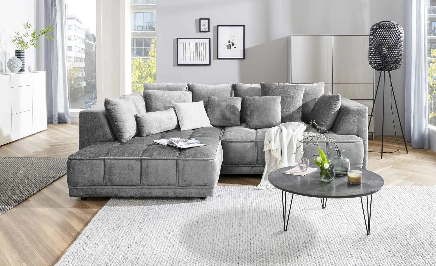 switch Ecksofa Tiga | Anthrazit (Grau) links ohne 3 switch Ecksofa Tiga | Anthrazit (Grau) links ohne