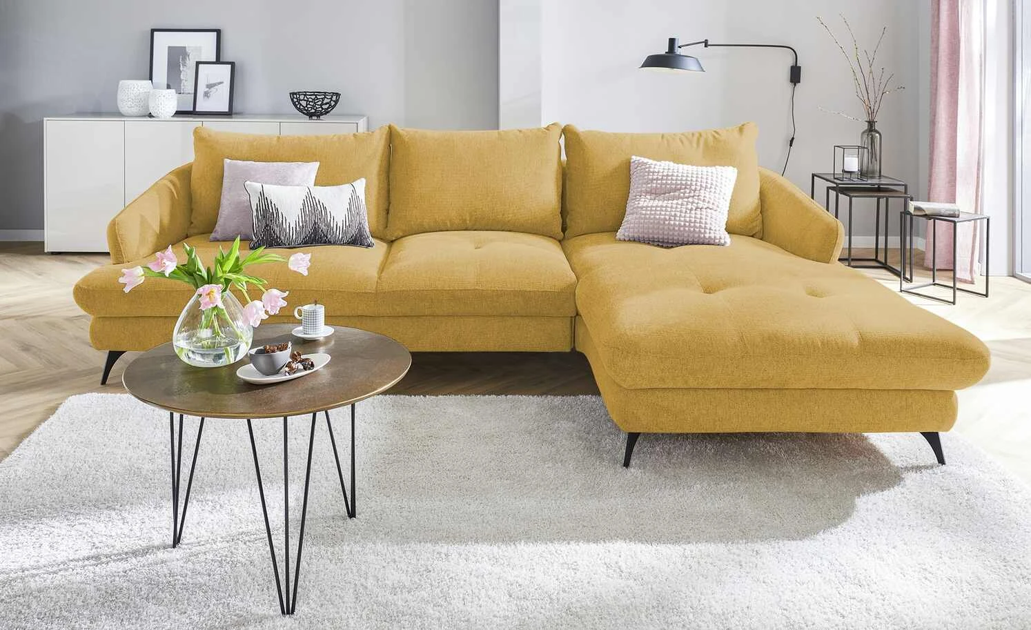 switch Ecksofa Futuro | Gelb rechts ohne 3 switch Ecksofa Futuro | Gelb rechts ohne