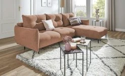 switch Ecksofa Spezia | Terrakotta (Orange-Rosa) rechts ohne