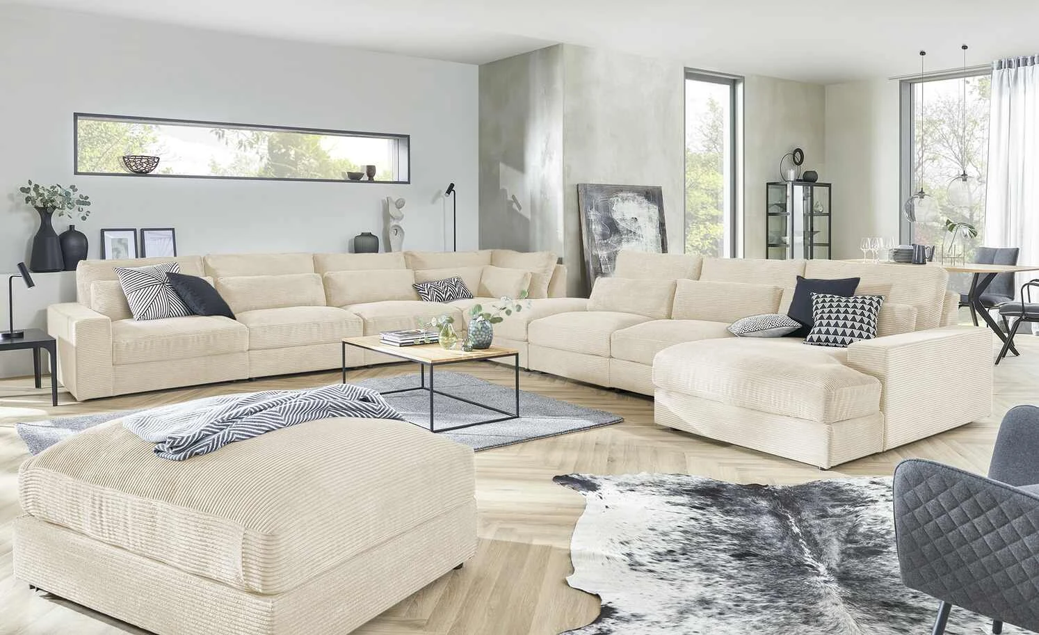 Wohnlandschaft Branna | Natur (Creme) rechts 3 Wohnlandschaft Branna | Natur (Creme) rechts