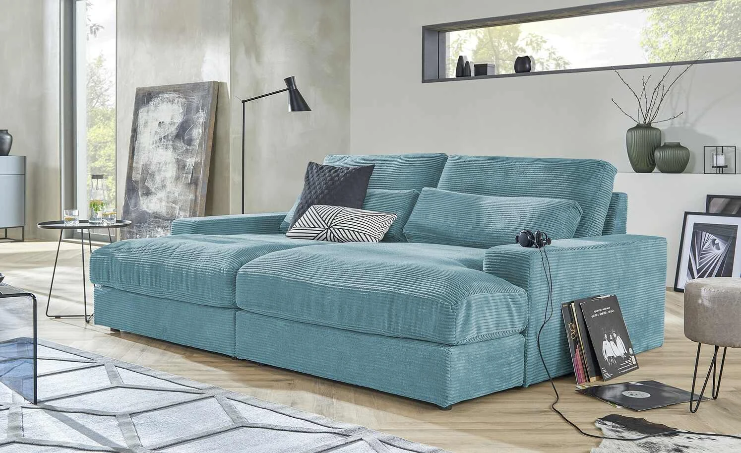 Lounge Sofa Branna | Petrol 3 Lounge Sofa Branna | Petrol
