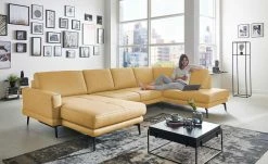 meinSofa Wohnlandschaft Mike | Vanilla (Gelb) rechts Erweiterte Funktion