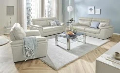 uno Ledersofa Brandy II | Argent (Hellgrau) 2