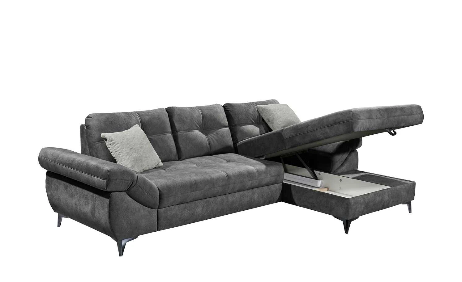 Ecksofa Nino | Anthrazit 5 Ecksofa Nino | Anthrazit – Bild 3