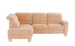 meinSofa Ecksofa Liva | Apricot (Orange-Rosa) links Grundfunktion
