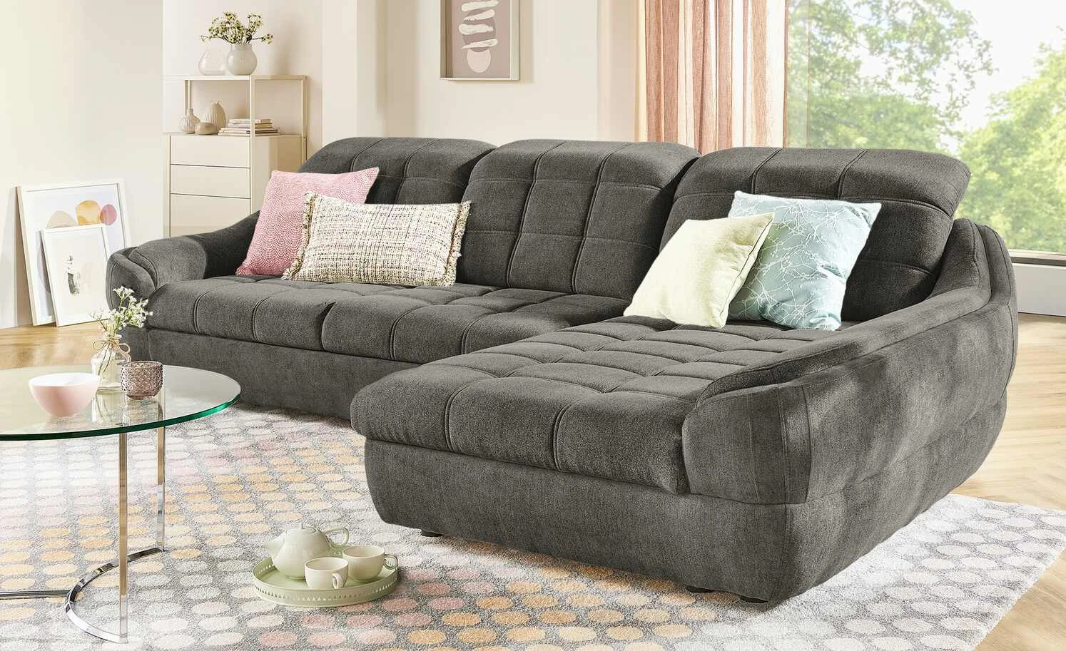 switch Ecksofa Infinity | Schlamm (Grau-Braun) rechts Grundfunktion 3 switch Ecksofa Infinity | Schlamm (Grau-Braun) rechts Grundfunktion